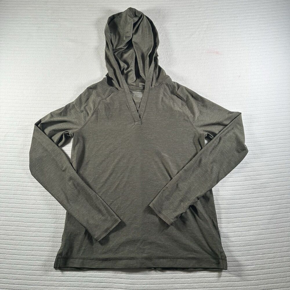 Eddie Bauer Women’s Small Hooded Activewear Top Green